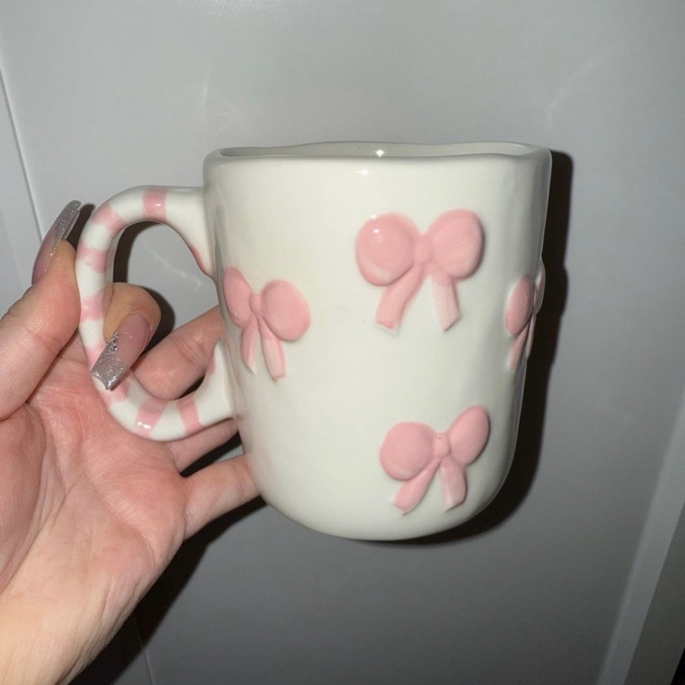 Pink Bow Ceramic Mug